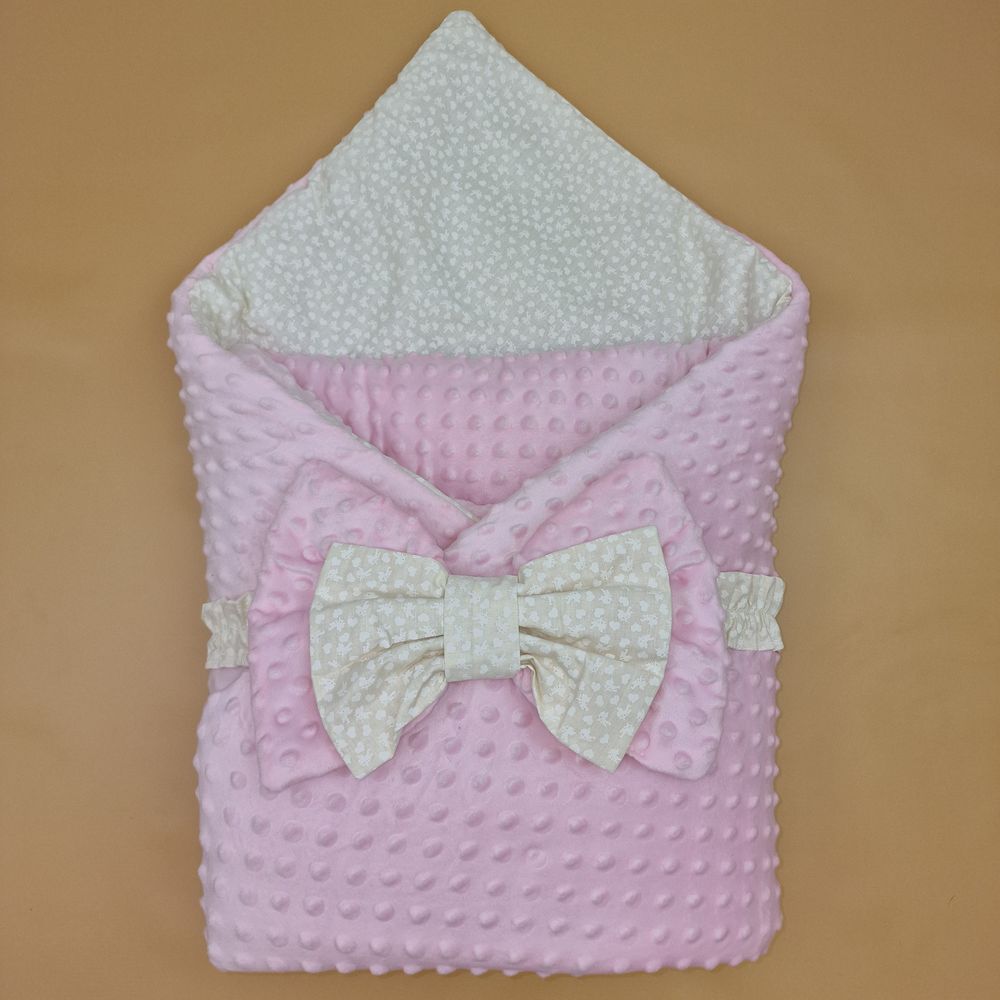 Комплект на выписку 2 пр: одеяло+бант (двухсторонний) артикул анонс 1876в-0-2_м_04