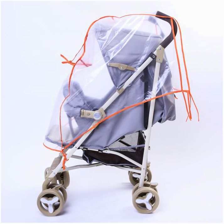 № 4940759 Дождевик на прогулочную коляску, ПВД кристалл, цвета МИКС