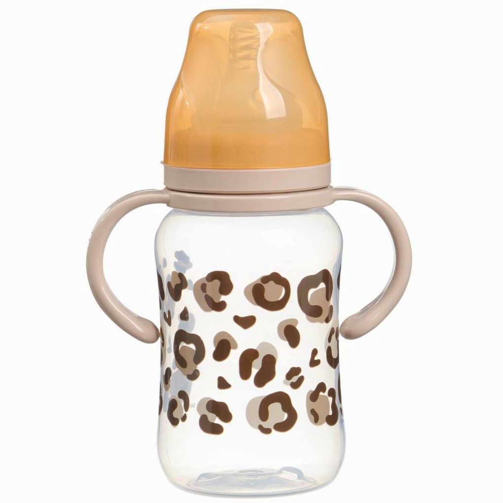 № 10328444 Бутылочка для кормления, широкое горло Animal, 270 мл., с ручками