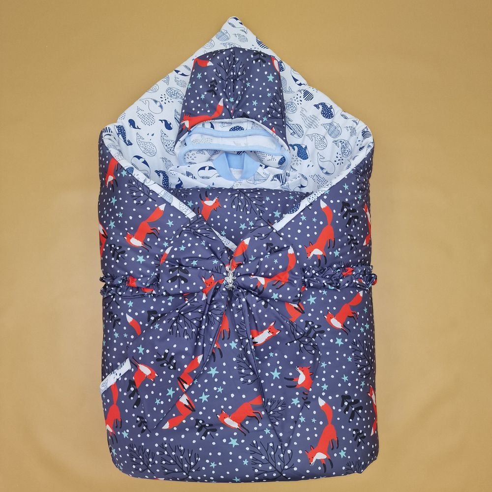 Комплект на выписку 3 пр: одеяло+шапочка+бант артикул анонс 1892д-2-2_у_27