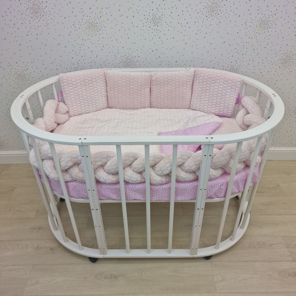 КПБ 9 пр (борт + пододеяльник + одеяло + подушка + простынь + (плюш/бязь) коса артикул анонс 1164-0-1бб_13