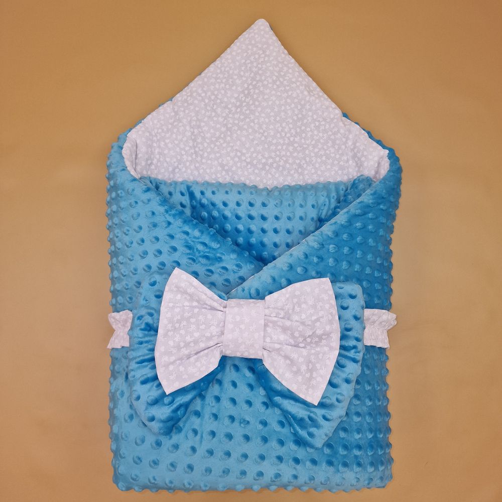 Комплект на выписку 2 пр: одеяло+бант (двухсторонний) артикул анонс 1876в-0-2_м_02