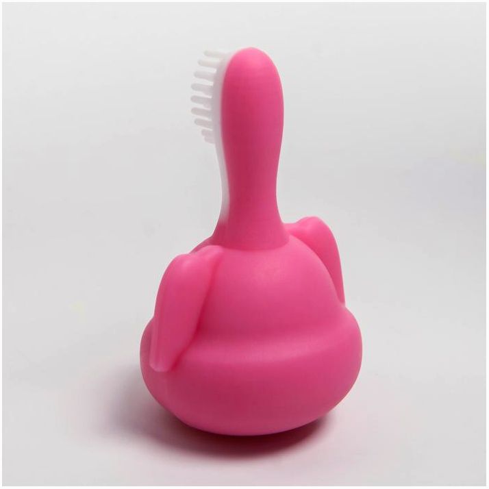 Картинка Детская зубная щетка, прорезыватель - массажер «Дружок», силиконовая, цвет МИКС (№4313598) от магазина Мир детей Товары для Новорожденных