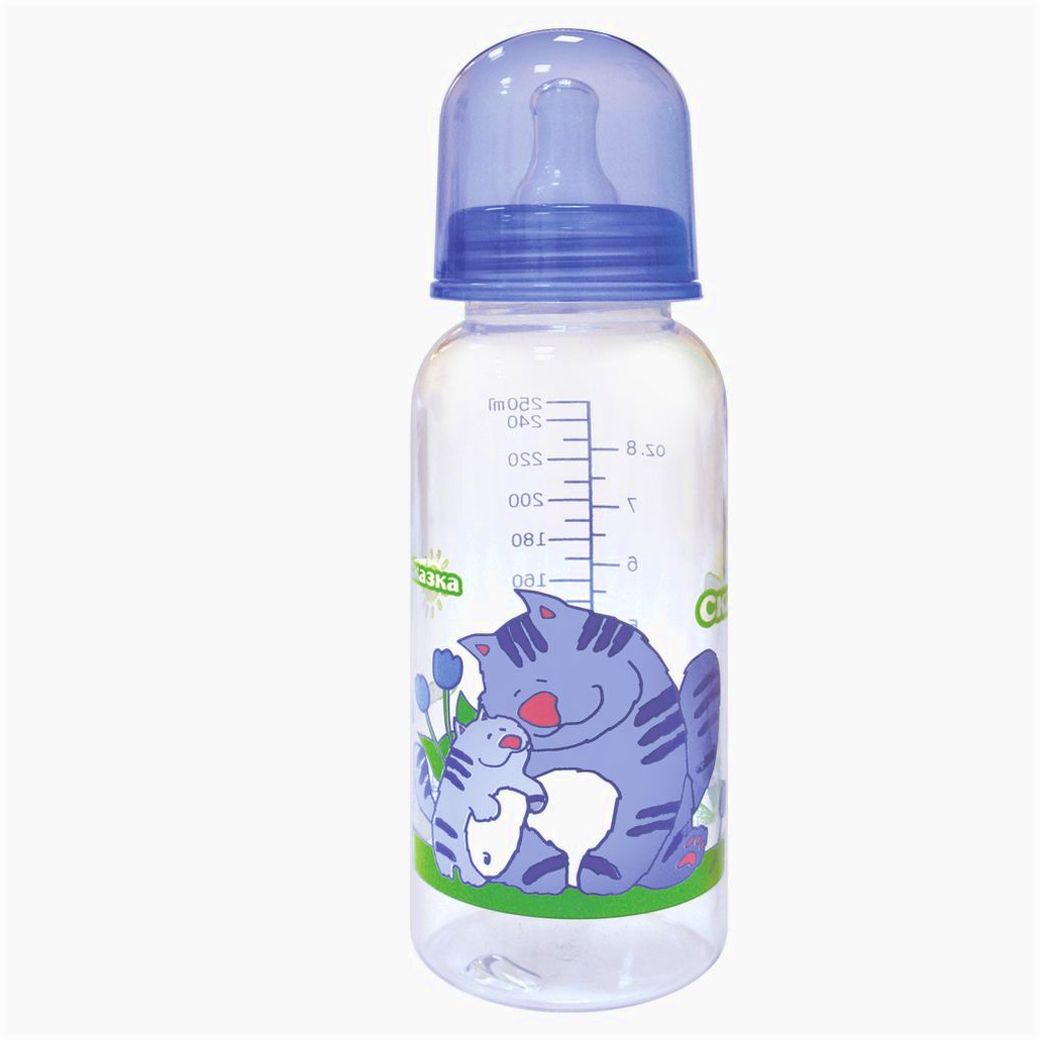 № 1134С Бутылочка классическая (пластик, силиконовая соска)