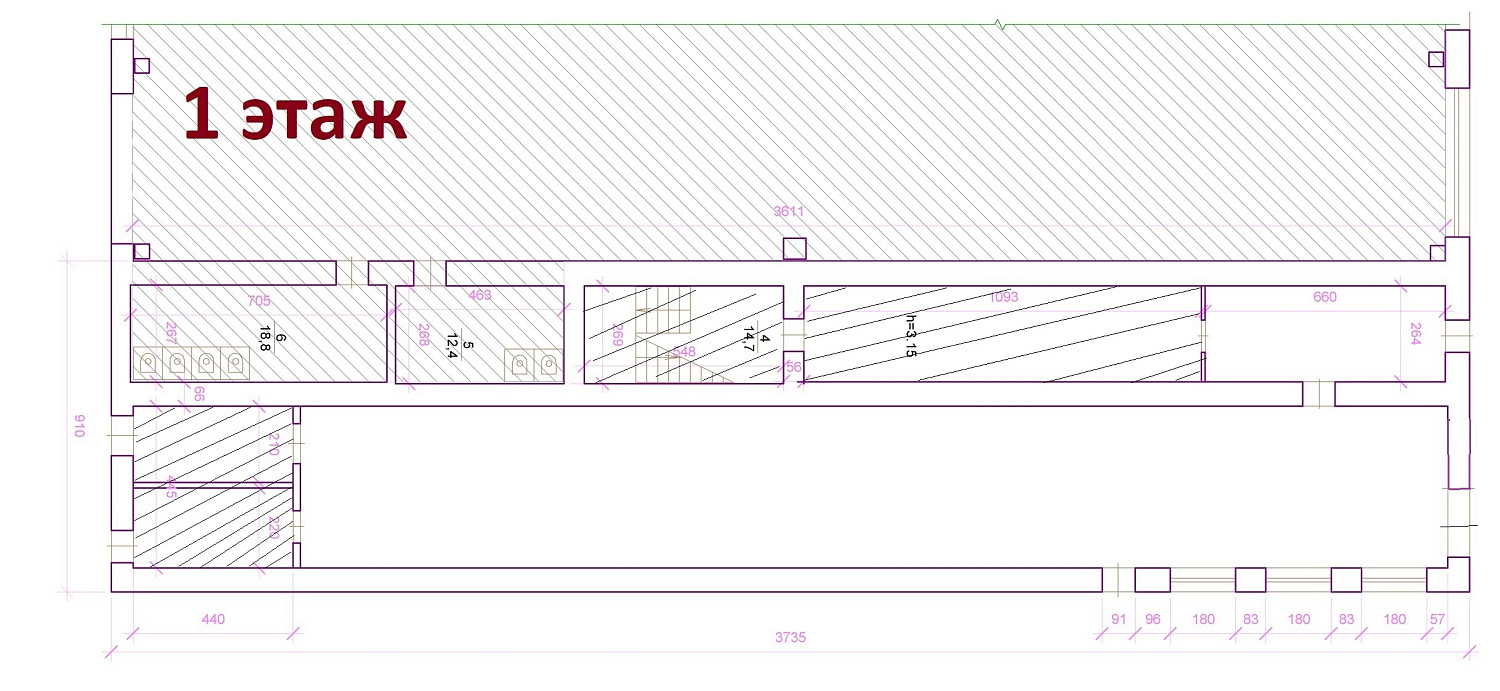 Аренда помещения 1 этаж 139,9 кв.м.